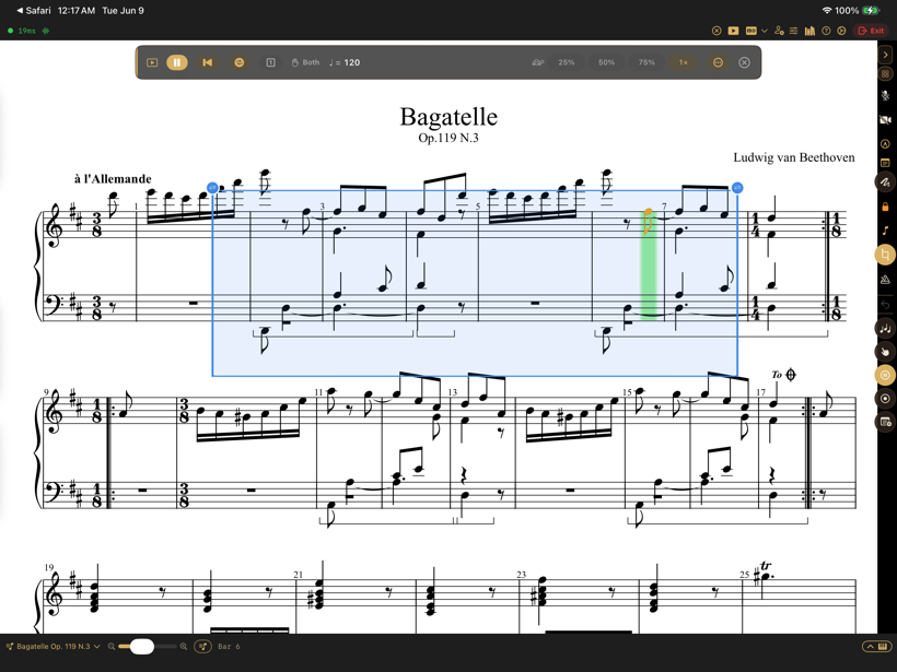 Score playback — SYNCopated