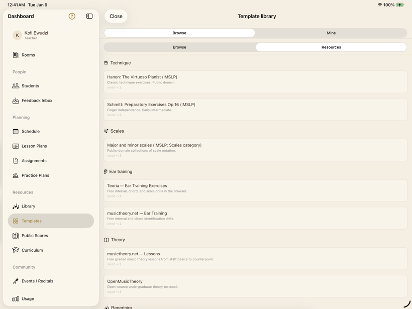 Learning resources — SYNCopated
