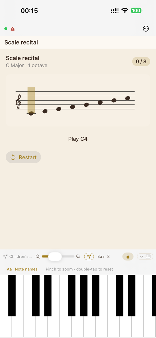 Scale recital — SYNCopated