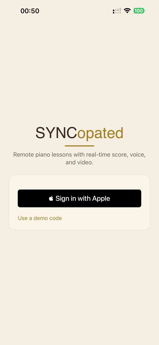 Sign in with Apple — SYNCopated